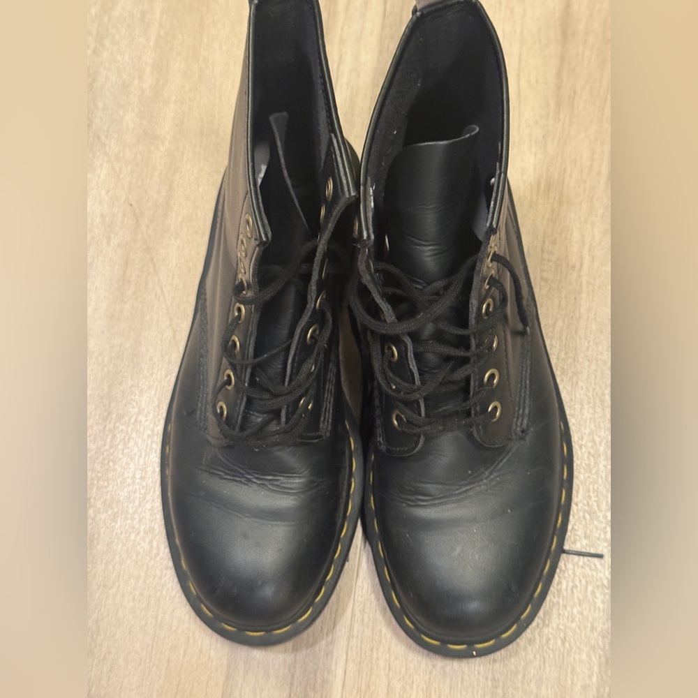 Dr. Martens Vegan Black Lace-Up Boots